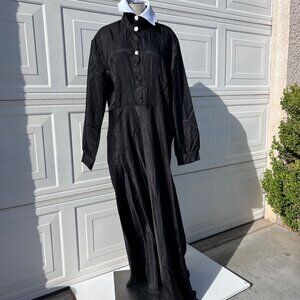 High Collar Colonial Prairie Pioneer Costume Dress Long Sleeves Size Medium